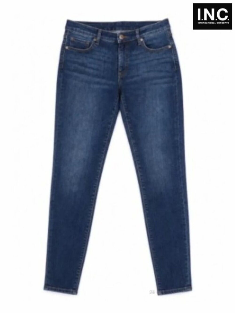 INC Mid‑Rise Skinny Jeans Dark Wash – Women’s Plus 20W